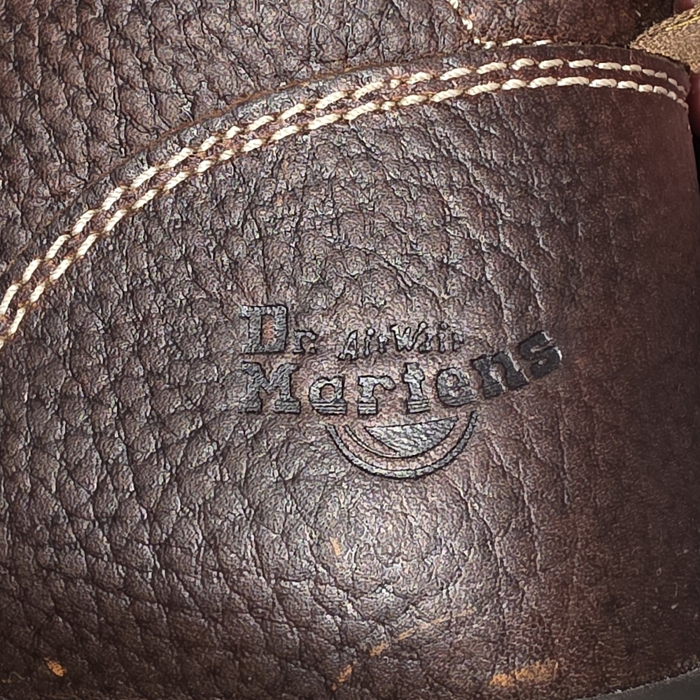 Dr. Martens Women's Brown Leather SAFETY Boots - Picture 12 of 15